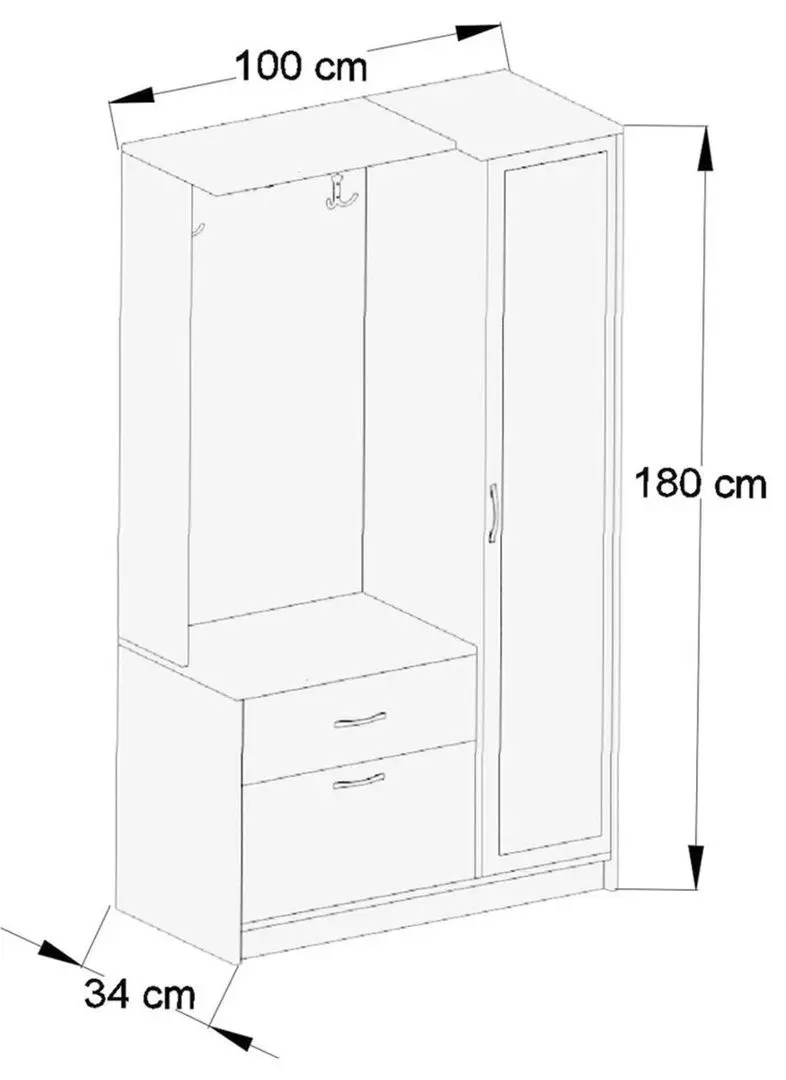 Прихожая Ideal Mobila Carla (White) - 3