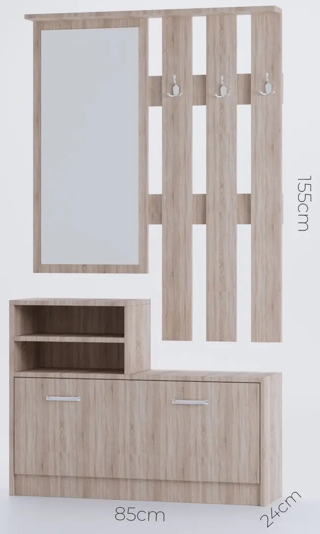 Antreu Ideal Mobila Cremona (Sonoma Oak) - 2