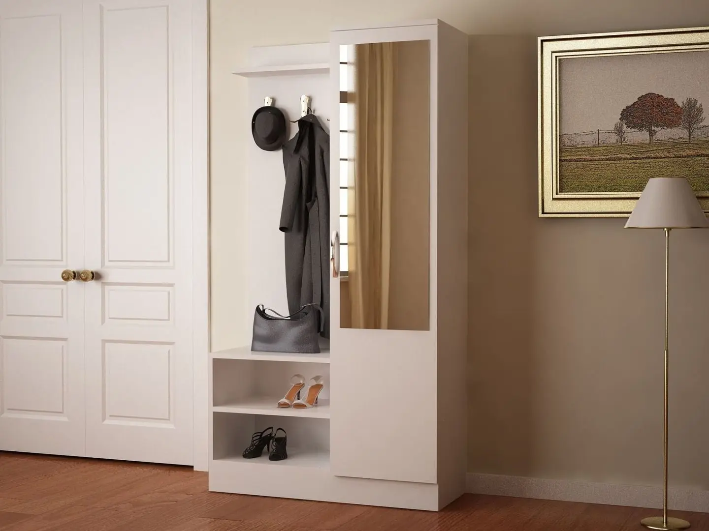 Прихожая Ideal Mobila Ludmilla (White)