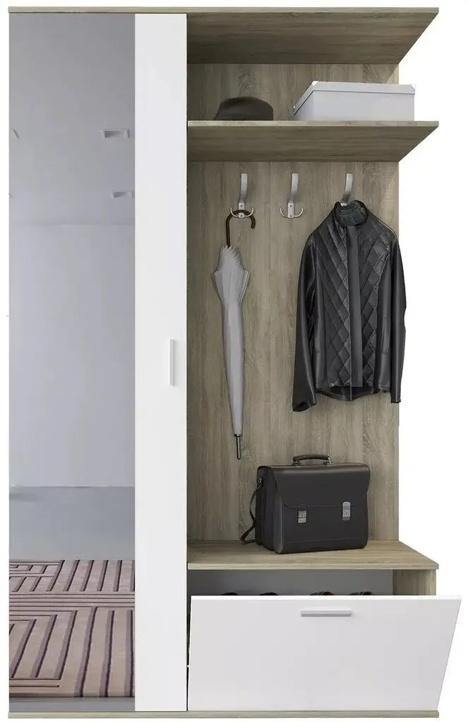 Antreu Ideal Mobila Ofelia (Sonoma Oak/White) - 3