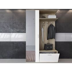 Antreu Ideal Mobila Ofelia (Sonoma Oak/White)