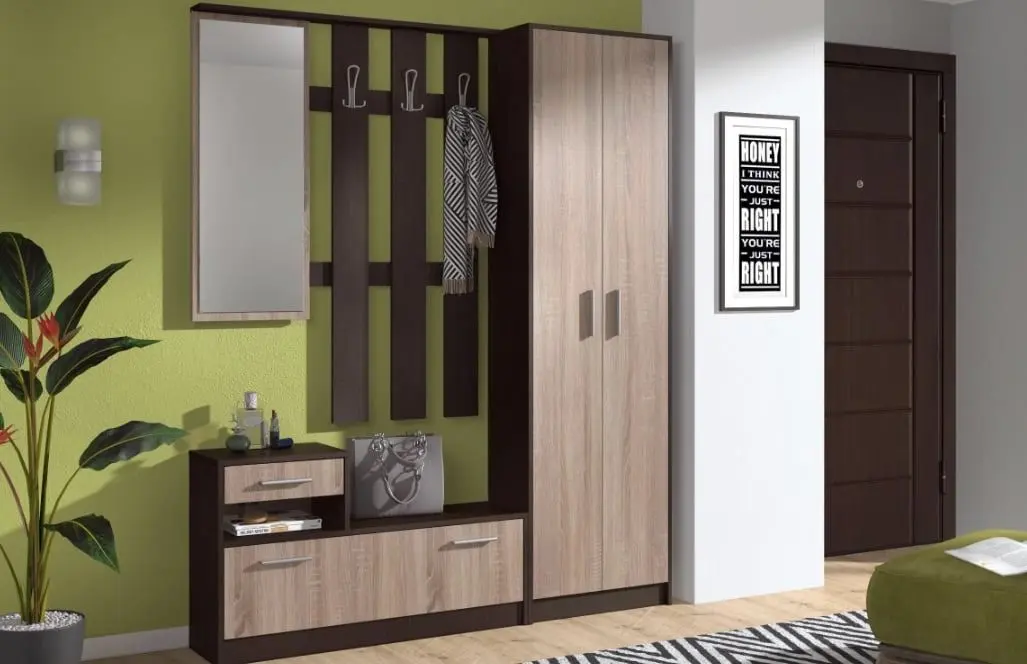 Antreu Ideal Mobila Praga (Wenge/Sonoma Oak) - 2