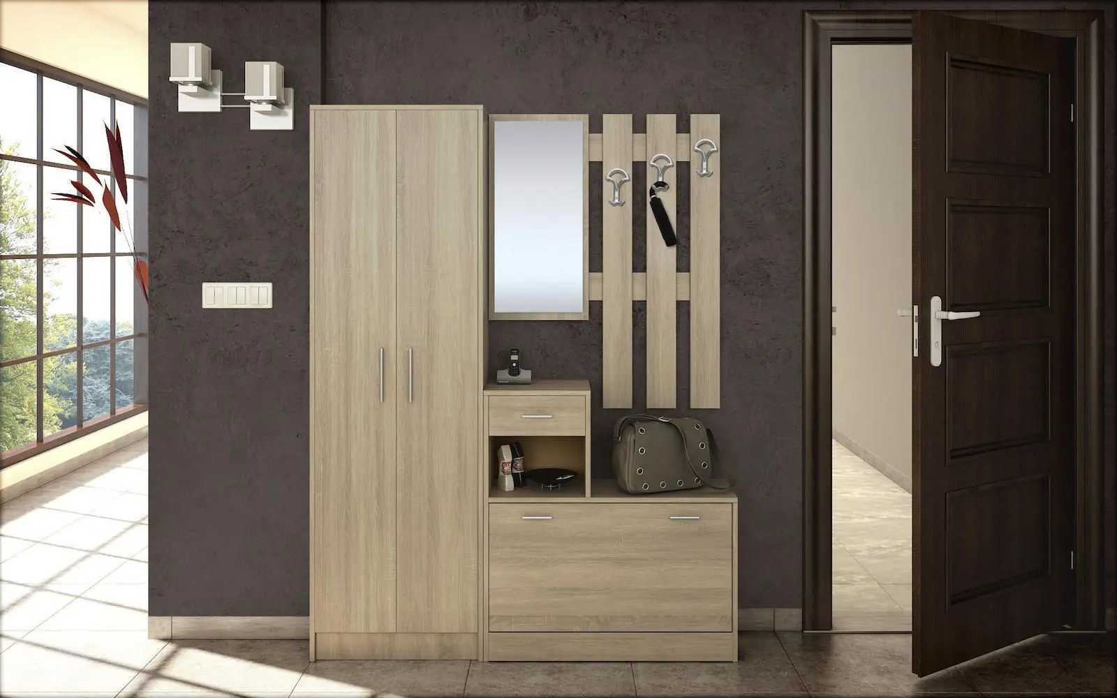 Antreu Ideal Mobila Verona (Sonoma Oak)