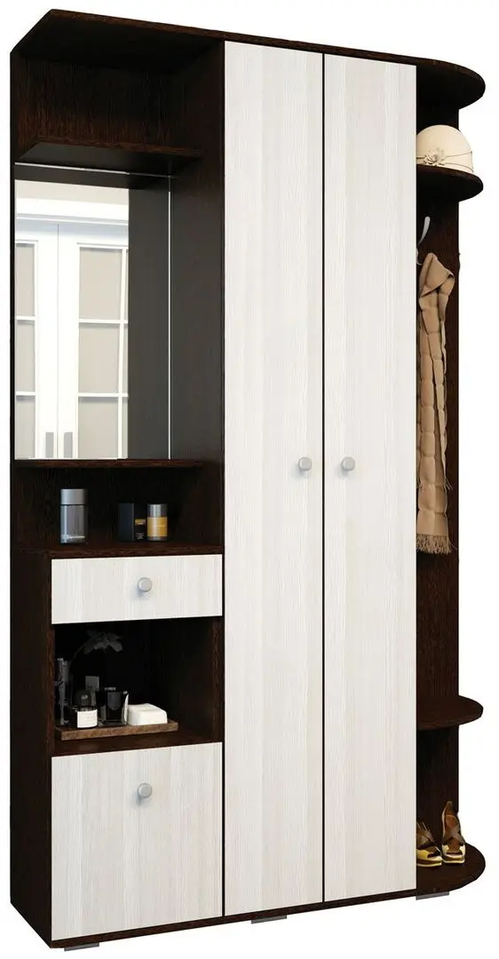 Antreu Ideal Mobila Viza (Wenge/White) - 2
