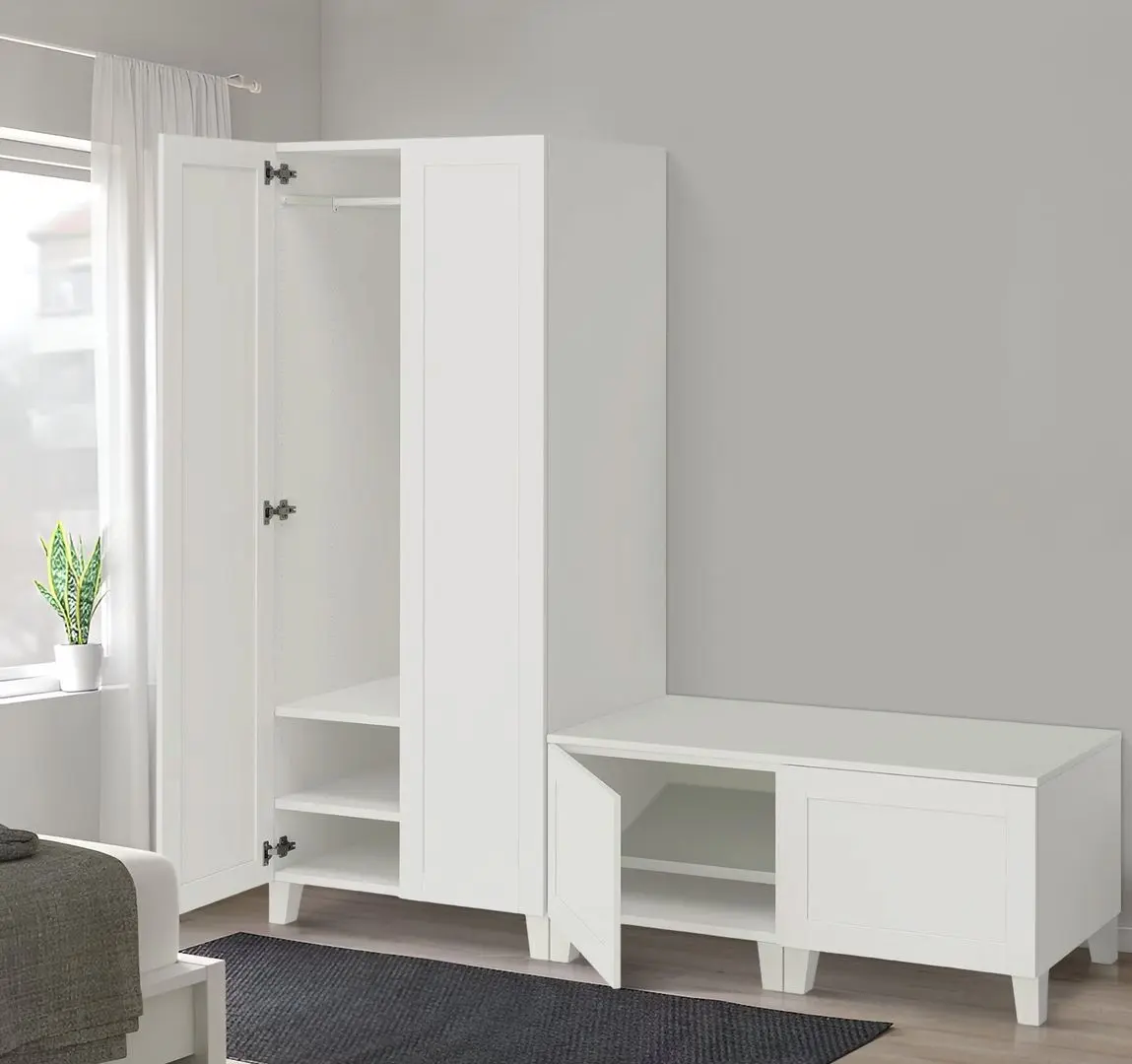 Antreu Ikea Platsa/Fonnes 200x57x191 (Alb)