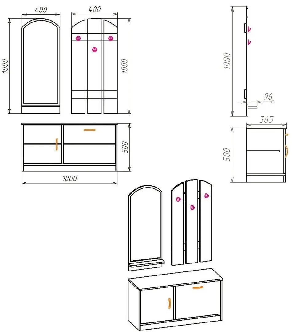 Antreu Marcel Prod Olga (Oak)