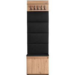 Прихожая Mebel Elite Modena 0.6m (Artisan Oak/Graphite) Thumb
