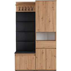 Прихожая Mebel Elite Modena 1.2m (Artisan Oak/Graphite) Thumb