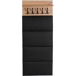 Прихожая Mebel Elite Modena 1.2m (Artisan Oak/Graphite) Thumb