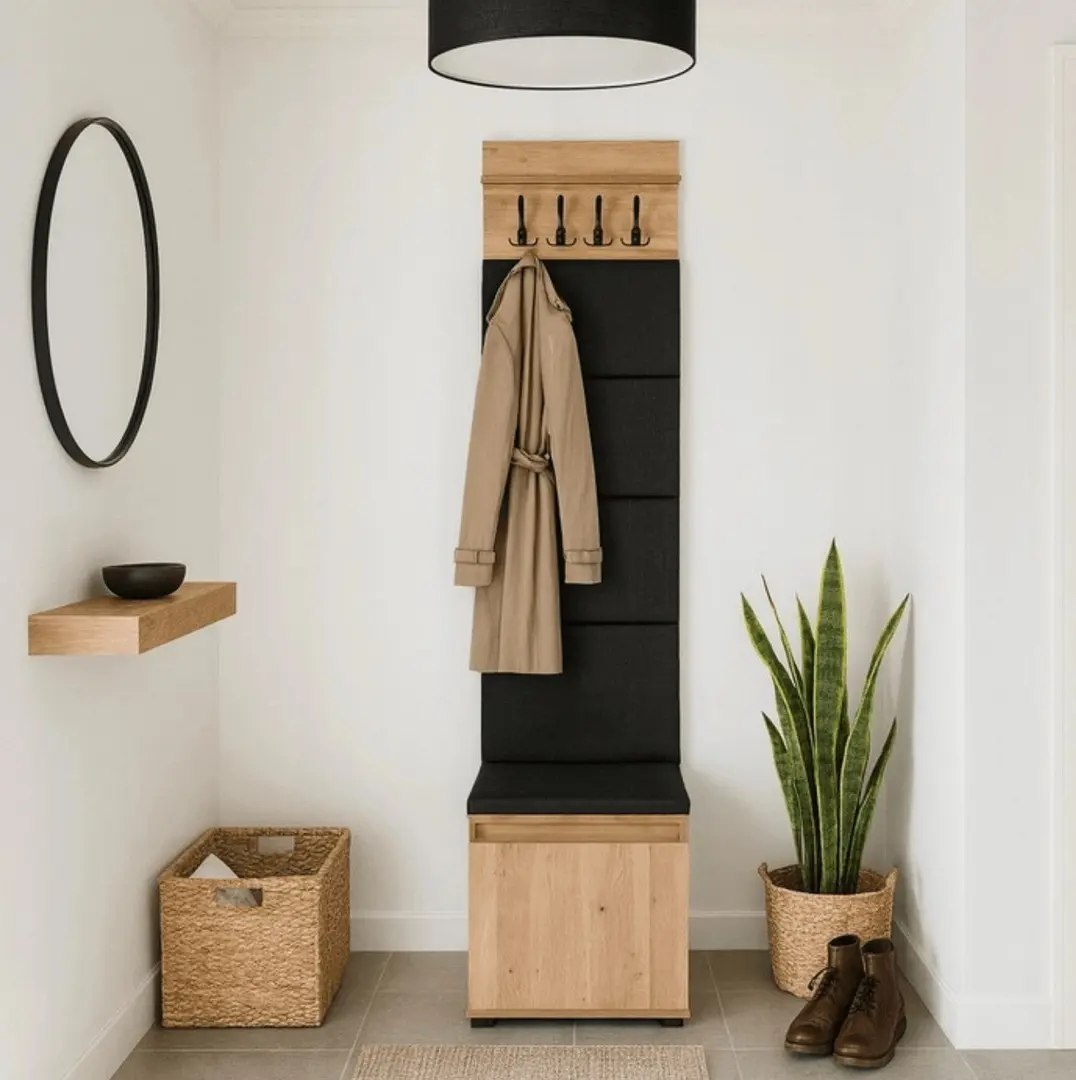 Прихожая Mebel Elite Parma 0.5m (Artisan Oak/Graphite)