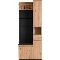 Прихожая Mebel Elite Parma 0.8m (Artisan Oak/Graphite) Thumb