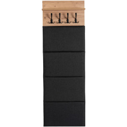 Прихожая Mebel Elite Parma 0.8m (Artisan Oak/Graphite) Thumb