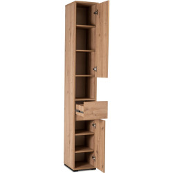 Прихожая Mebel Elite Parma 0.8m (Artisan Oak/Graphite) Thumb