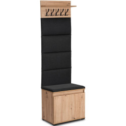 Прихожая Mebel Elite Venorna 0.6m (Artisan Oak/Graphite) Thumb