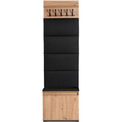Прихожая Mebel Elite Venorna 0.6m (Artisan Oak/Graphite) Thumb
