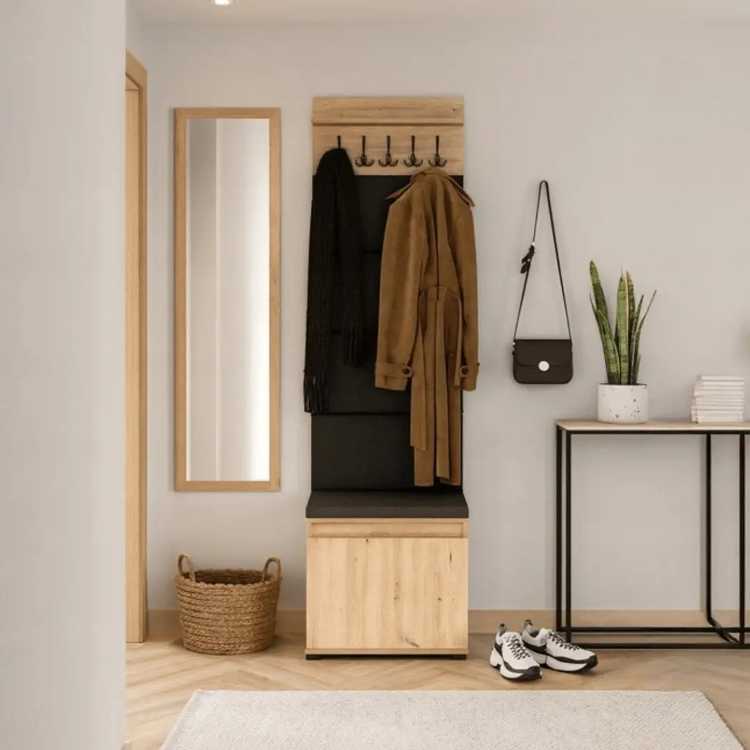 Прихожая Mebel Elite Venorna 0.6m (Artisan Oak/Graphite)