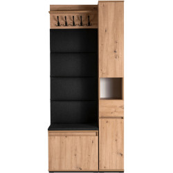 Прихожая Mebel Elite Venorna 0.9m (Artisan Oak/Graphite) Thumb