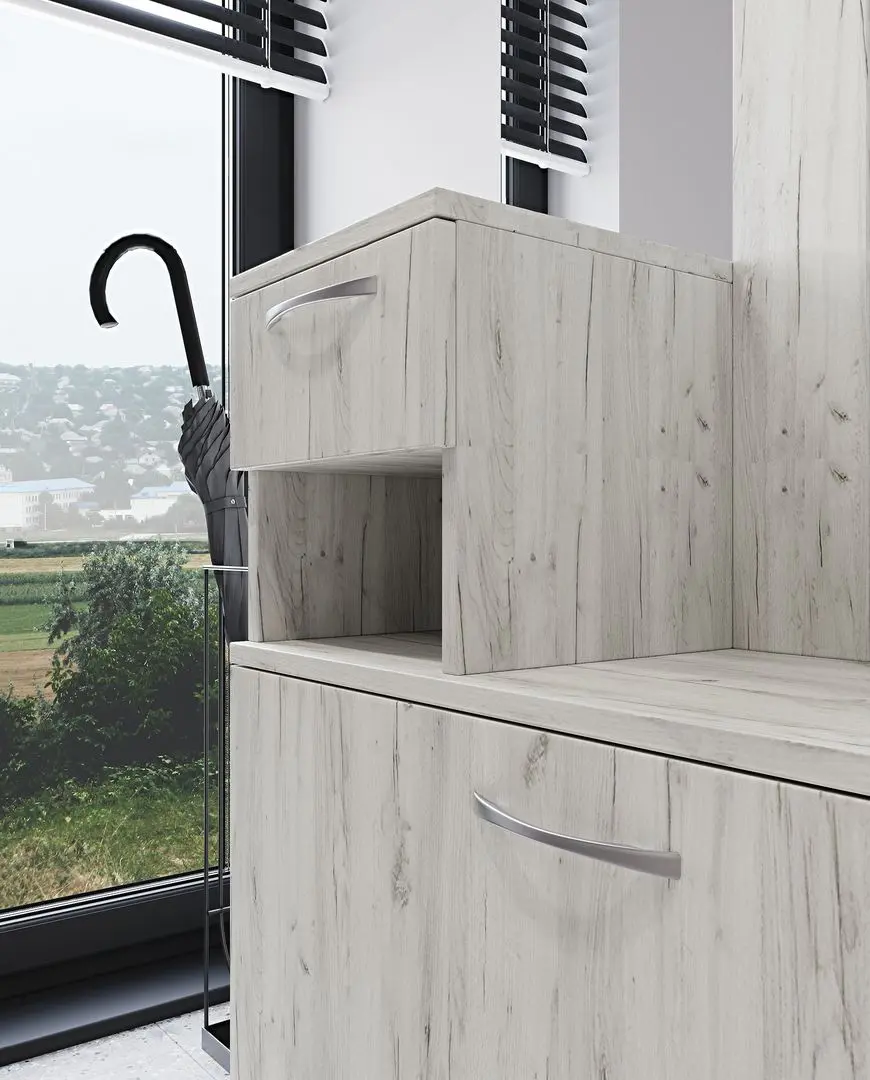 Прихожая МЛ-мебель ML-4 Nr.1 (Артвуд Светлый) - 2