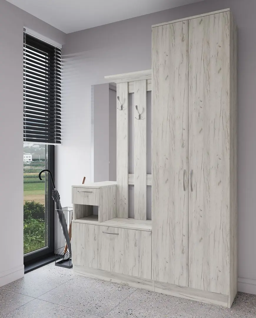 Прихожая МЛ-мебель ML-4 Nr.1 (Артвуд Светлый) - 3