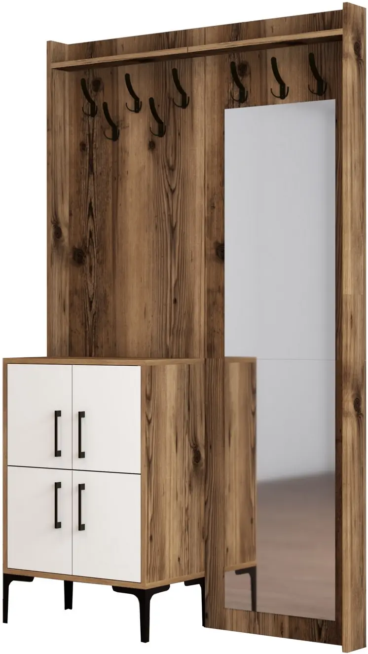 Прихожая Mirage Meble Berlin BC (Walnut/White)