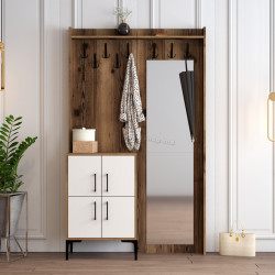 Antreu Mirage Meble Berlin BC (Walnut/White)