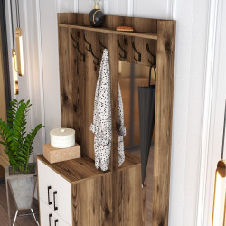 Прихожая Mirage Meble Berlin BC (Walnut/White) Thumb