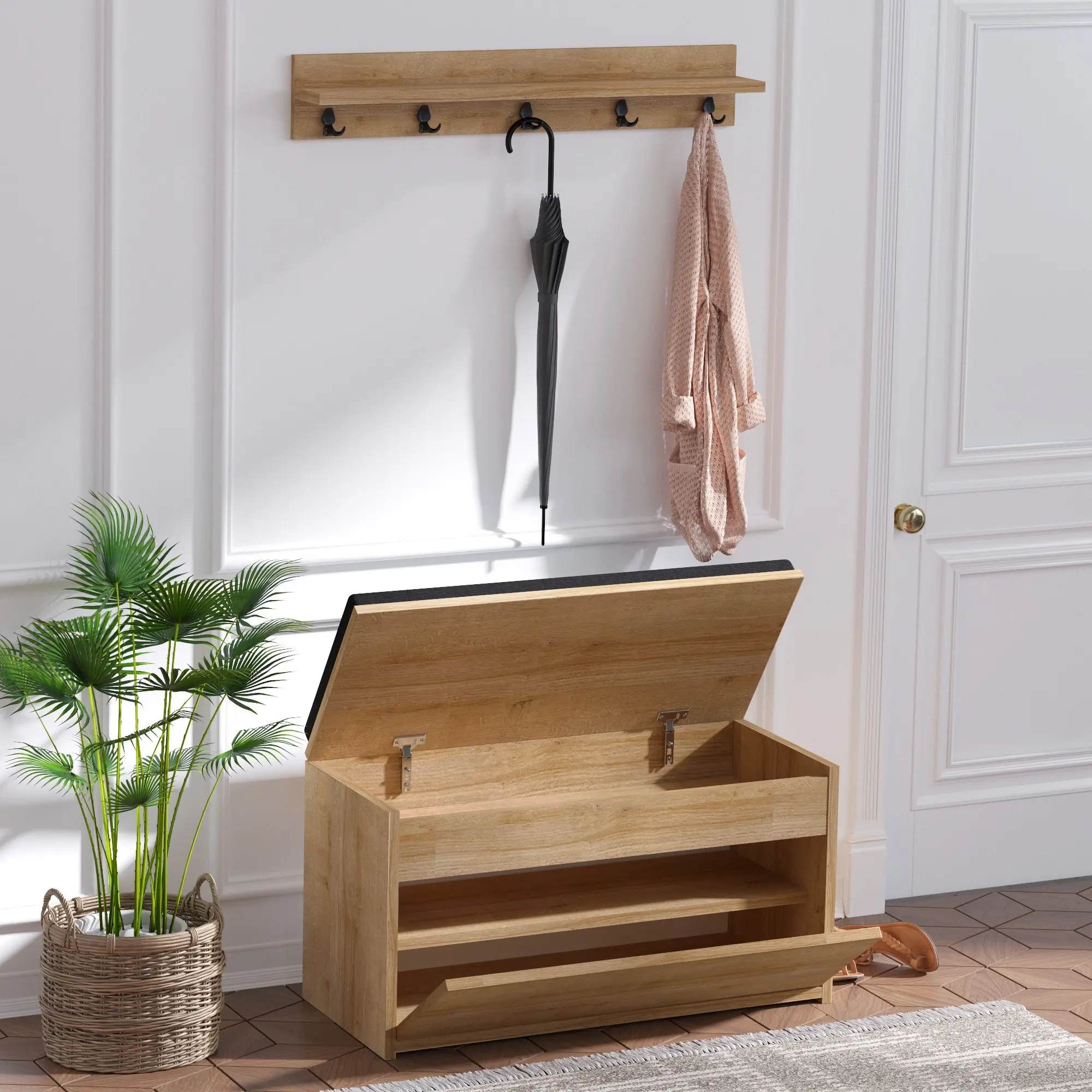 Antreu Mirage Meble Boby (Oak/Black)