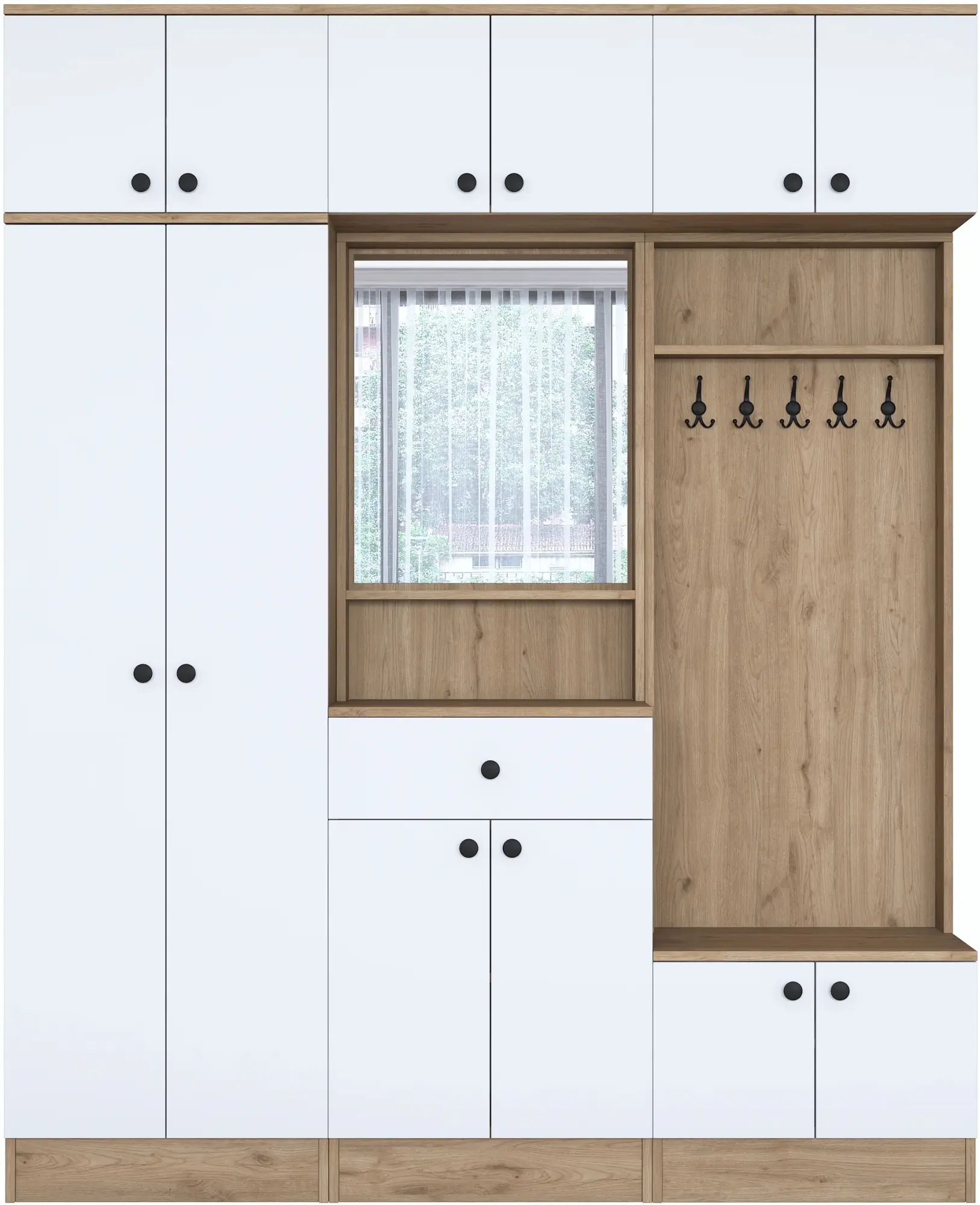 Antreu Mirage Meble EA104 (Walnut/White)