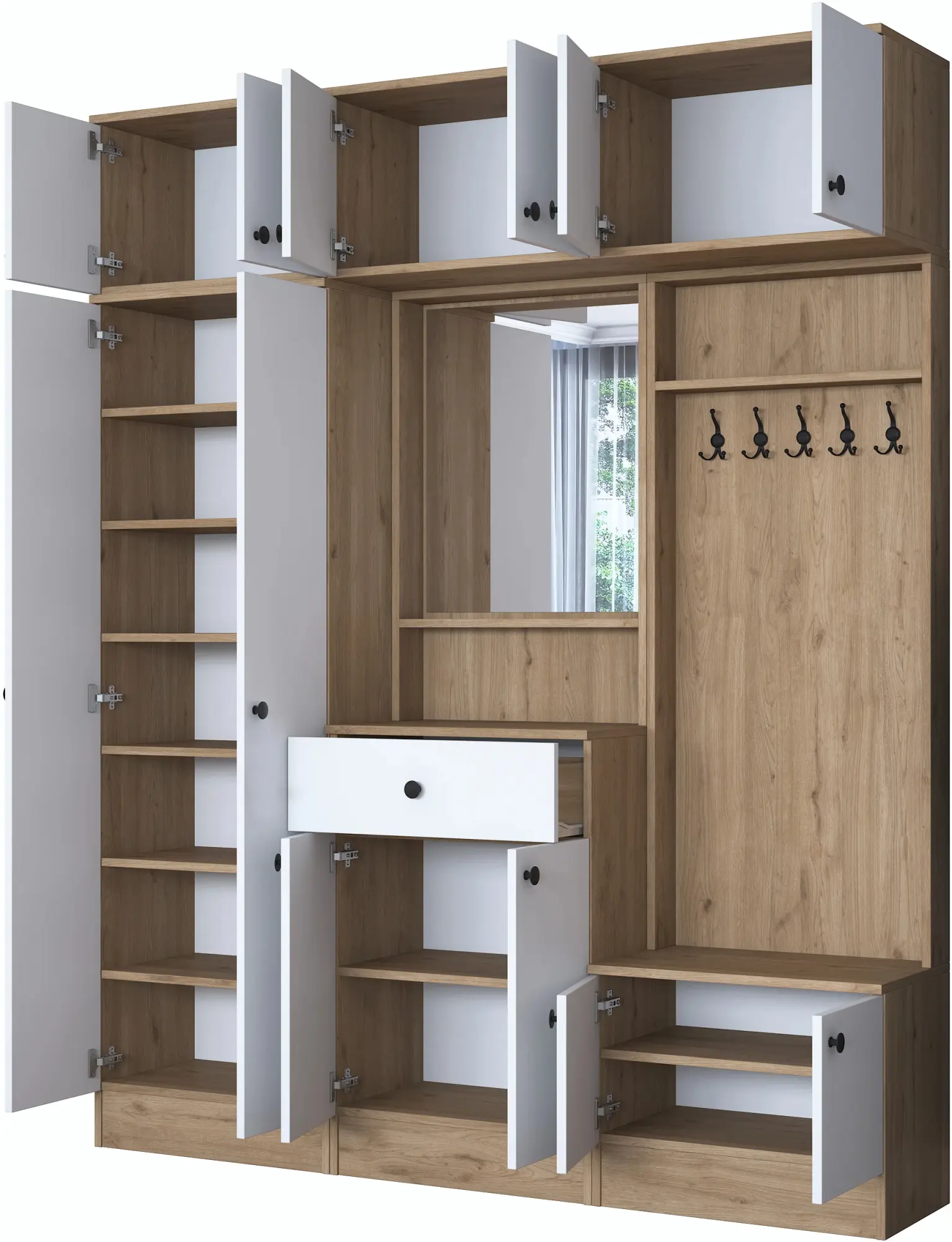 Antreu Mirage Meble EA104 (Walnut/White)