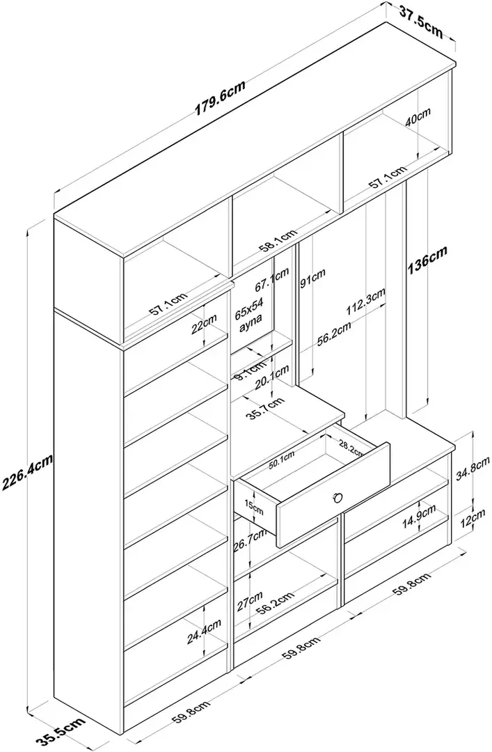 Antreu Mirage Meble EA104 (White)