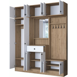 Прихожая Mirage Meble EA108 (Walnut/White) Thumb