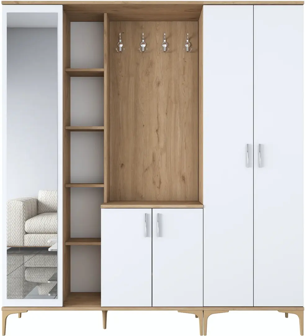 Antreu Mirage Meble EA129 (Walnut/White)
