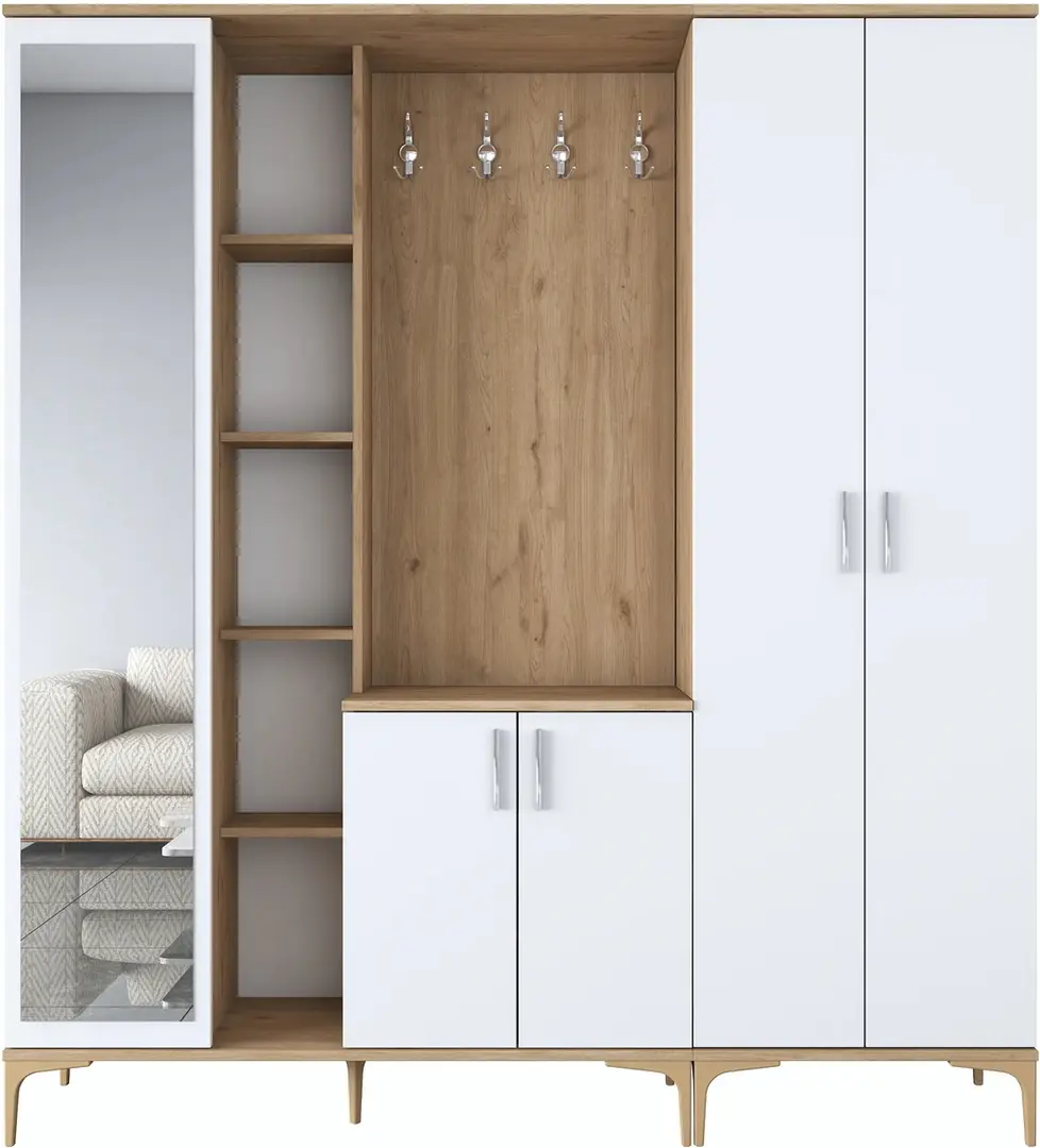 Antreu Mirage Meble EA131 (Walnut/White)