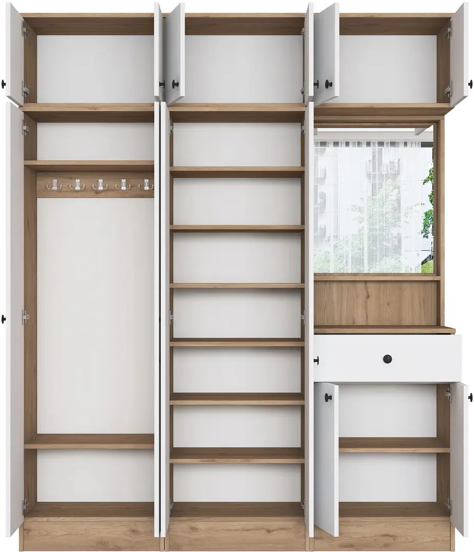 Antreu Mirage Meble EA142 (Walnut/White)