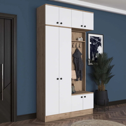 Прихожая Mirage Meble EA144 (Walnut/White) Thumb