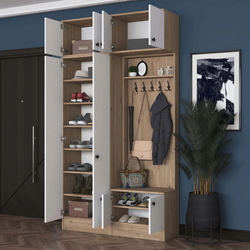 Прихожая Mirage Meble EA144 (Walnut/White) Thumb