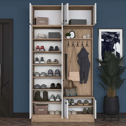 Прихожая Mirage Meble EA144 (Walnut/White) Thumb