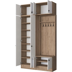 Прихожая Mirage Meble EA144 (Walnut/White) Thumb