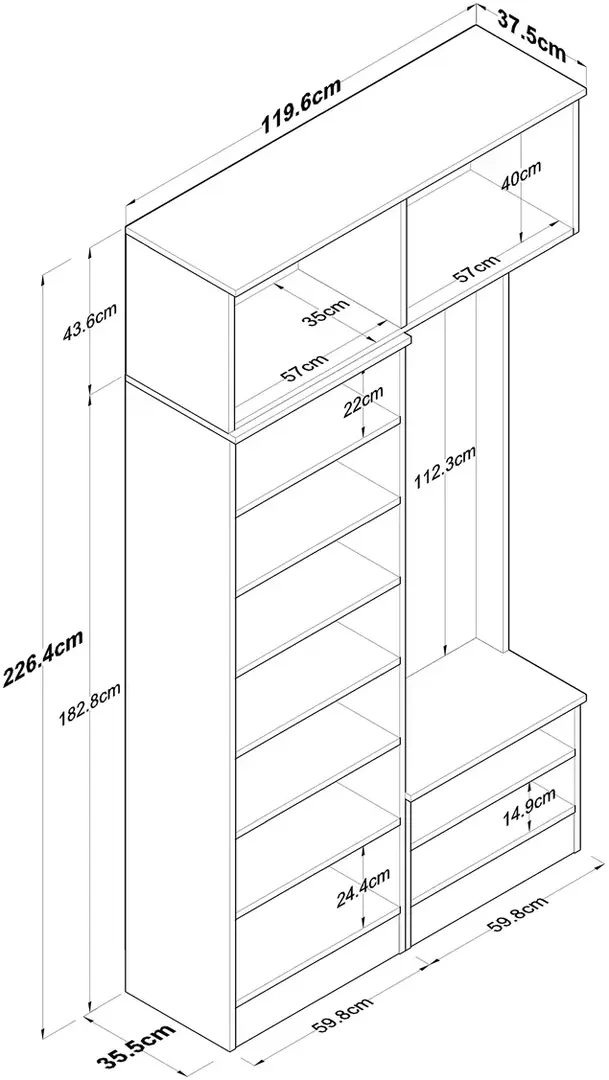 Antreu Mirage Meble EA144 (White)
