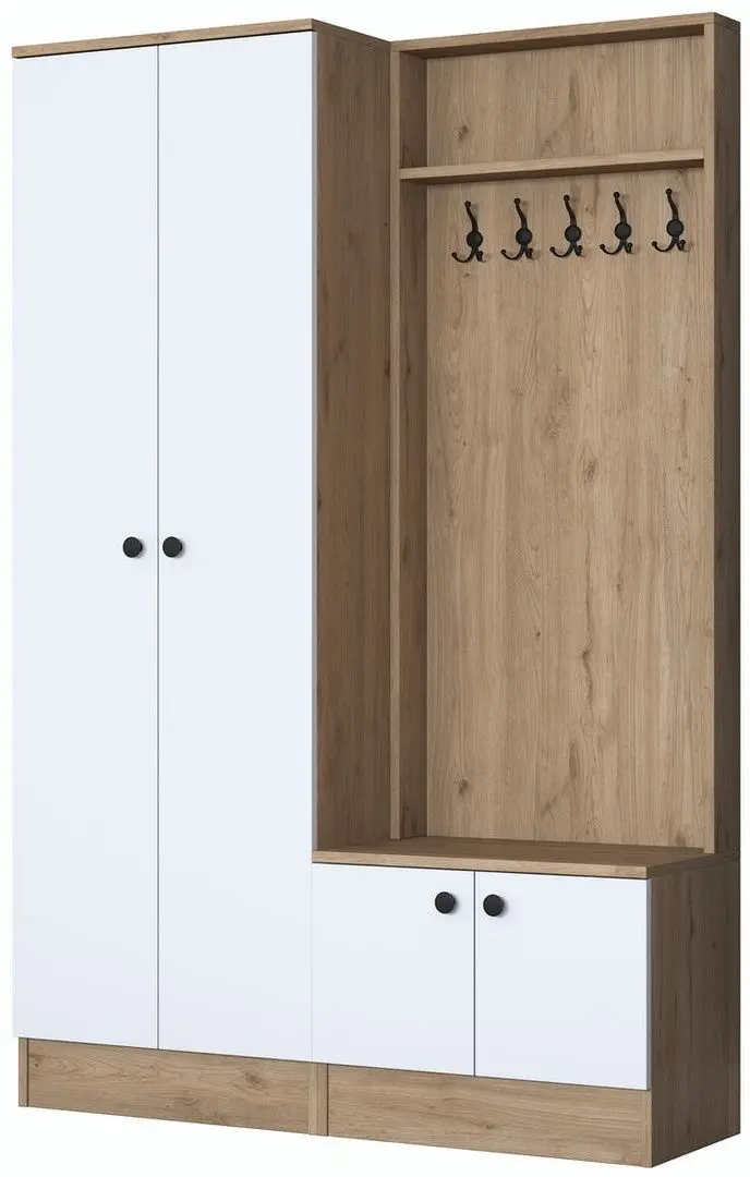 Antreu Mirage Meble P6 M11 (Walnut/White)