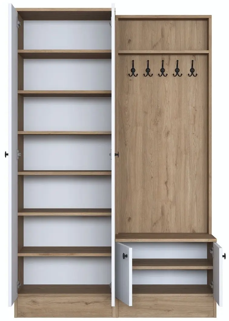 Antreu Mirage Meble P6 M11 (Walnut/White)