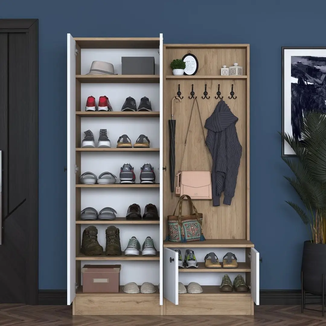 Antreu Mirage Meble P6 M11 (Walnut/White)