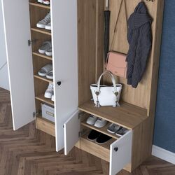 Antreu Mirage Meble P6 M11 (Walnut/White) Thumb