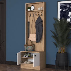 Прихожая Mirage Meble P6 M16 (Walnut/White) Thumb