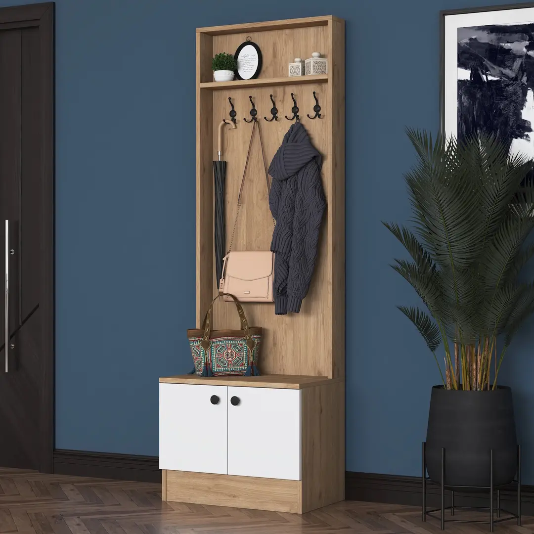 Прихожая Mirage Meble P6 M16 (Walnut/White)