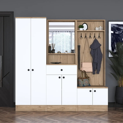 Antreu Mirage Meble P6 M2 (Walnut/White)