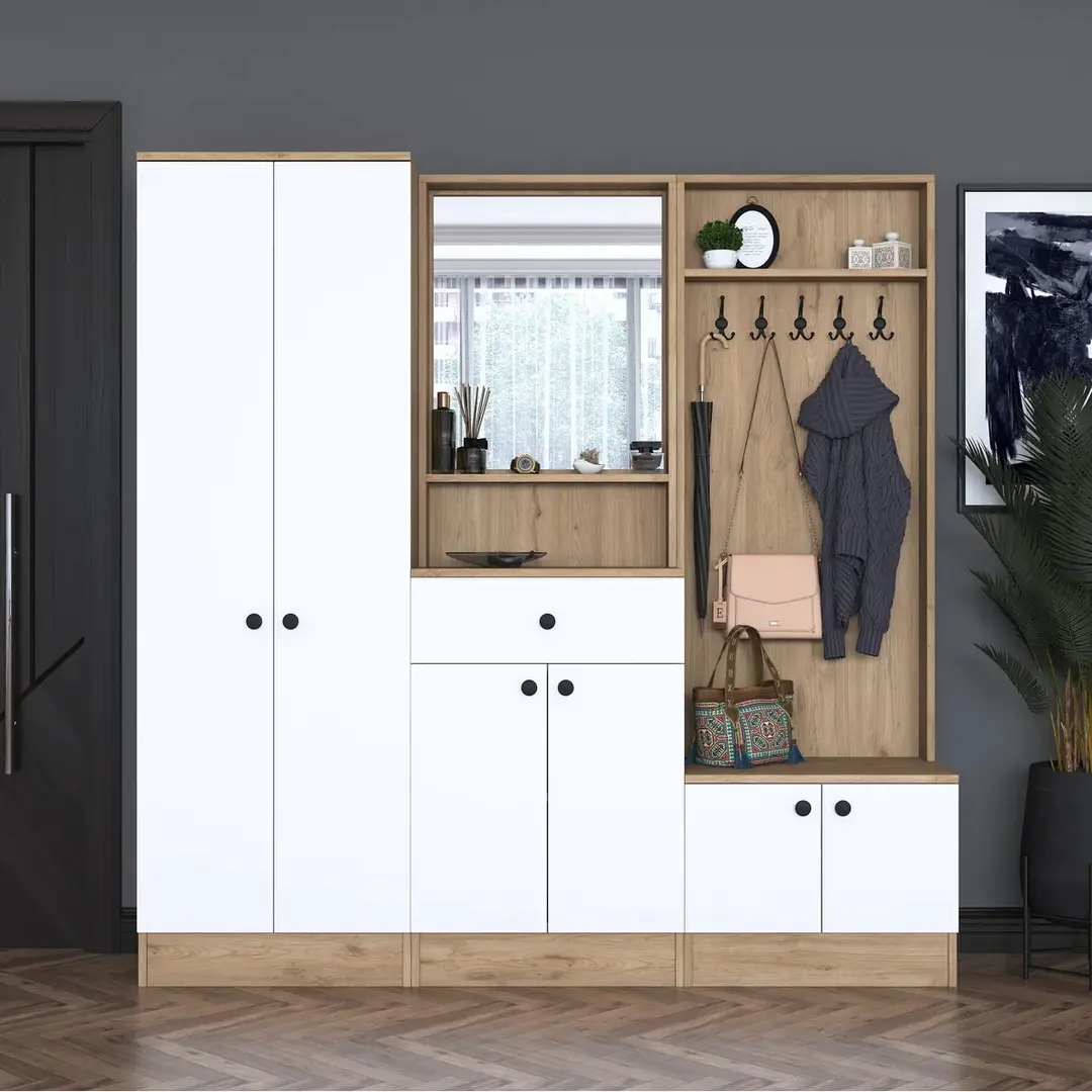 Antreu Mirage Meble P6 M2 (Walnut/White)