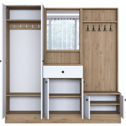 Прихожая Mirage Meble P6 M3 (Walnut/White) Thumb