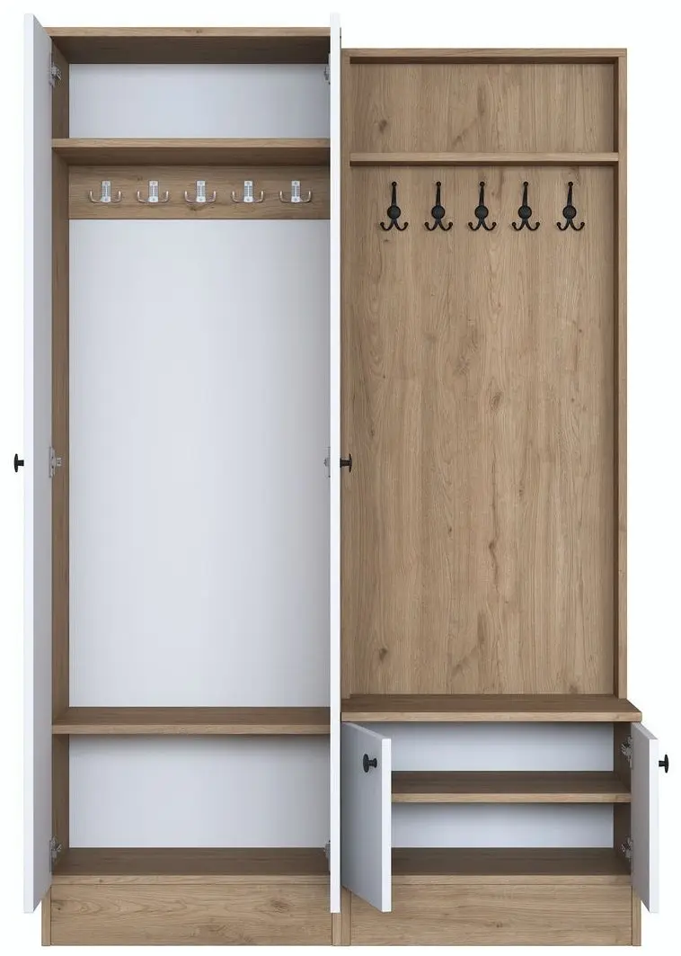 Antreu Mirage Meble P6 M5 (Walnut/White)