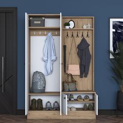 Antreu Mirage Meble P6 M5 (Walnut/White) Thumb